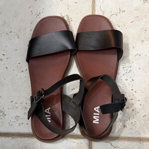 MIA Black and Brown Women's Sandals